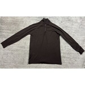 Vintage Switchmates Top Womens Large 38 Brown Long Sleeve Made in USA 70s